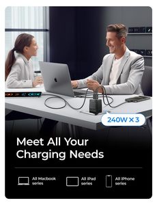<span class=keywords><strong>C</strong></span>âble de chargeur <span class=keywords><strong>USB</strong></span> <span class=keywords><strong>C</strong></span> vers <span class=keywords><strong>USB</strong></span> <span class=keywords><strong>C</strong></span> tressé LISEN 240W, lot de 3, 10FT 6.6FT 3.3FT, cordon de charge rapide pour iPhone 17 Samsung S25, fil USBC - Product Image 3