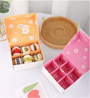 Boîtes d'enveloppe d'emballage personnalisées en rose de couleur brownie au design Boîte postale d'abonnement en macaron enduit écologique avec logo
