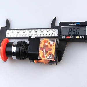 LA38-11ZS Botón Pulsador de Parada de Emergencia de 22mm Tipo Hongo Autoblocante Rojo 1NO1NC - Product Image 6
