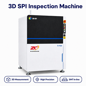 เครื่องตรวจสอบกาวบัดกรีแบบ 3 มิติ Leap 3D SPI จากโรงงานโดยตรง ความละเอียด 5 ล้านพิกเซล ความแม่นยำ 1 ไมครอน รุ่น 01005 อุปกรณ์ SMT SPI SPC MES - Product Image 1
