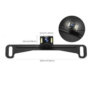 IPoster caméra étanche rotative HD <span class=keywords><strong>plaque</strong></span> <span class=keywords><strong>d</strong></span>'<span class=keywords><strong>immatriculation</strong></span> de voiture 6 LED caméra de recul vue réglable pour la marche arrière de voiture - Product Image 1
