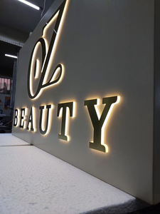 شركة علامات ثلاثية الأبعاد لقناة الرسالة <span class=keywords><strong>LED</strong></span> للأعمال رسائل قناة ضوئية أكريليك مع مصدر طاقة تيار مستمر شخصيات مضيئة مضيئة - Product Image 3