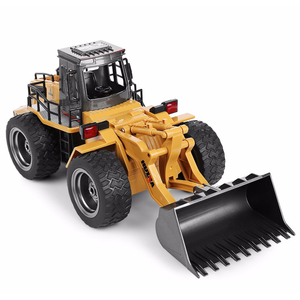 Télécommande universelle <span class=keywords><strong>Huina</strong></span> <span class=keywords><strong>1520</strong></span> RC Komatsu Excavatrice Bulldozer Jouet 1/18 Échelle Métal RC Dozer Camion de remorquage Jouet - Product Image 2