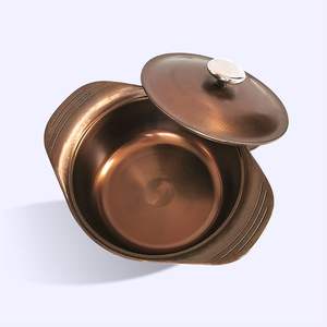 Casserole <span class=keywords><strong>en</strong></span> <span class=keywords><strong>fonte</strong></span> antiadhésive naturelle polie satinée - Product Image 2