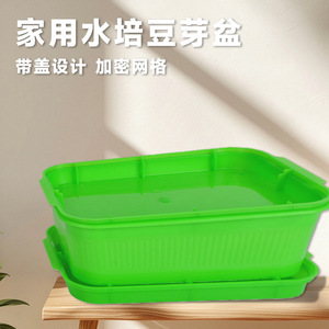 Bandejas para germinar brotes de frijol, macetas de germinación para brotes de frijol amarillos y verdes, hidroponía para cultivo en agua - Product Image 5