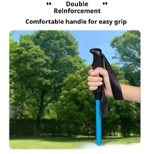 Bastone da <span class=keywords><strong>Trekking</strong></span> Antiurto per Bambini 170g in Lega di Alluminio con Protezione Neve Staccabile per Tutti i Terreni - Product Image 2