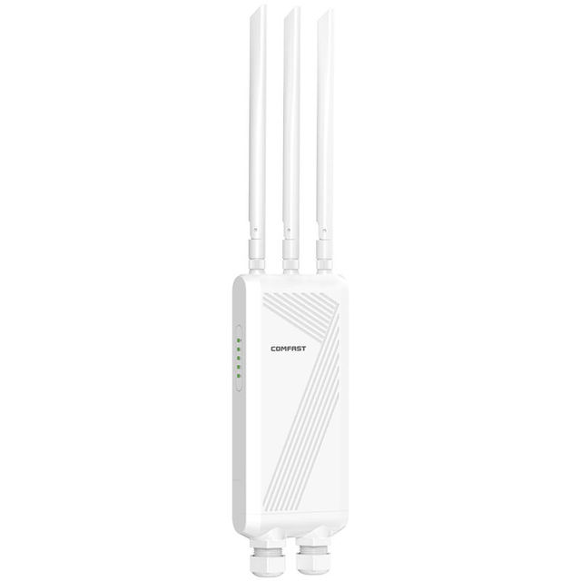 Outdoor Gigabit WiFi 7 Router CF-EW87 High Power Access Point with 3 Antennas 2.4G 5G Frequencies LAN Port