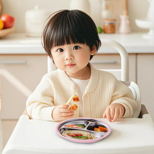 Plato de Silicona Antideslizante con Divisiones, Libre de BPA, Resistente al Calor, 150 ml, para la Hora de Comer de Bebés y Niños - Product Image 2