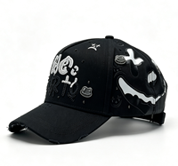 Gorras de Béisbol al por Mayor de Fábrica G5 con Visera Curva, 5 Paneles, Forro de Satén, Gamuza y Pedrería, San Judas Tadeo, Gorras Rico