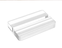 Base personnalisée en Lucite Porte-affiche en acrylique transparent Place Card Stand Holder pour le menu de mariage Table de réunion Numéros
