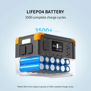 Station d'alimentation portable PECRON E500LFP 600W 576Wh LiFePO4 avec contrôleur MPPT pour les situations d'urgence en extérieur - Product Image 1