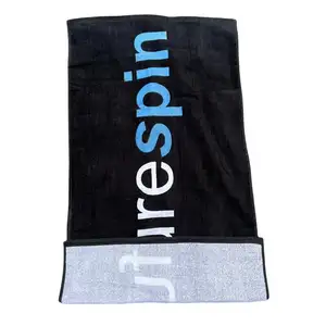Sport Gym Fitness Towel 100%Cotton Gym Sweat Golf Rally Towels with Custom Logo Printed Embroidered Jacquard Embossed