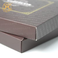 Vide 9 Pièces Bonbons Snacks Blanc Chocolat Boîte Cadeau Dessert Chocolat Cadeau Boîte De Papier Avec Grille Diviseurs