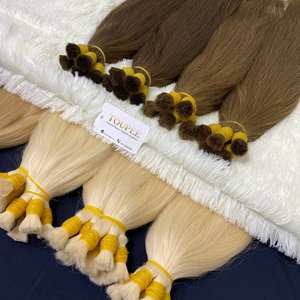 Vente en gros Extensions de cheveux humains en vrac de haute qualité, cheveux vierges non transformés lisses en vague naturelle - Product Image 1