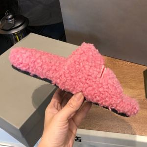 Designer <strong>Women</strong> Shoes Furry Curly Fur Slides Striped Embroidered <strong>Slippers</strong> Open Toe Sole Warm Indoor Bedroom <strong>Slippers</strong> <strong>for</strong> <strong>Women</strong> - Product Image 5