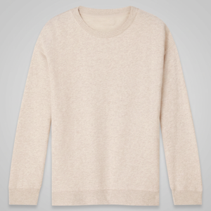 Sudadera de Cuello Redondo para Mujer, de Alta Calidad, Color Sólido, Manga Larga, Tejido de Algodón Transpirable, para Otoño - Product Image 4