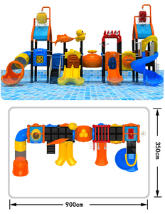 Wholesale Outdoor Amusement Equipment Kids Water Park Water <strong>Slide</strong> Playground Splash <strong>Pool</strong> Vinyl/Metal/Fiberglass HDPE <strong>Slides</strong> - Product Image 3