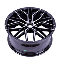 Rines de Aleación de Alto Rendimiento de 18 Pulgadas, Color Negro Brillante, 5x114.3, para Mitsubishi EVO Subaru STI, Venta al Por Mayor de Fábrica