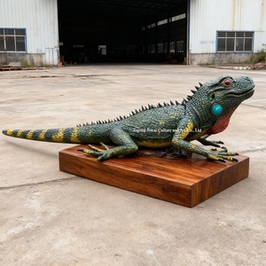 Sculpture de lézard réaliste personnalisée, peau en silicone haute simulation, animatronique, centre commercial intérieur, parc à thème, musée, usine - Product Image 3