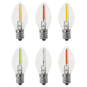 Bombilla de Filamento C9 Mini Vela Blanca Cálida de 2700K, <span class=keywords><strong>Precio</strong></span> de Mayoreo, para Decoración del Hogar, E17 - Product Image 2