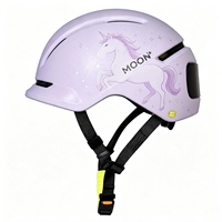 Casque de Commutation Urbaine Intelligent MOON FT11 avec Écran LED Intégré, Antichoc, Respirant, Conception Unisexe, Technologie In-Mold pour la Ville