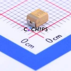 Condensateur au tantale CA45-B035K105T CASE-B-3528-19(mm) ( Capacité : 1uF )( Précision : 10% Tension nominale : 35V ) - Product Image 1