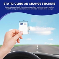 Stiker Penggantian Oli Perekat Sendiri yang Dapat Disesuaikan 400 Label/Roll - Label Pengingat yang Sudah Dicetak