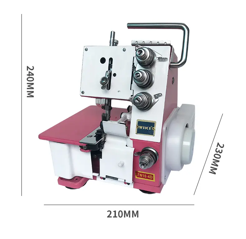 Jukky Overlock Máquina De Costura Série FN FN2-7D-B Três fios pequena costura com luz fácil de operar