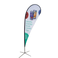 Drapeau publicitaire extérieur personnalisé en forme de goutte d'eau, drapeaux plume de plage, drapeaux promotionnels, drapeaux de salon professionnel pour événements, expositions et marchés