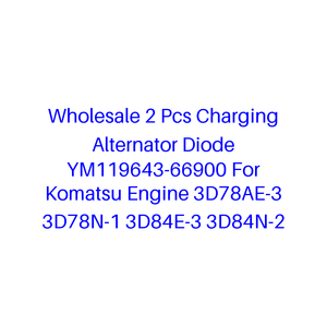 Vente en gros de 2 diodes d'alternateur de charge YM119643-66900 pour moteur Komatsu 3D78AE-3 3D78N-1 3D84E-3 3D84N-2 - Product Image 1