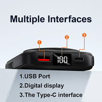 Petite batterie externe sans fil 10000mAh Li-Polymère avec support, logo personnalisé, support magnétique, métal, pour téléphone portable