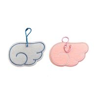 Pendentif porte-clés DIY, étiquette de bagage anti-perte, accessoire de sac style coréen Ins, broderie, plusieurs patchs en tissu vierges