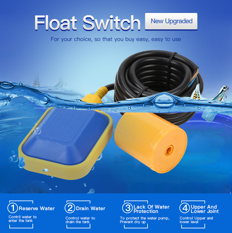 Water tank trough float switch level controller
