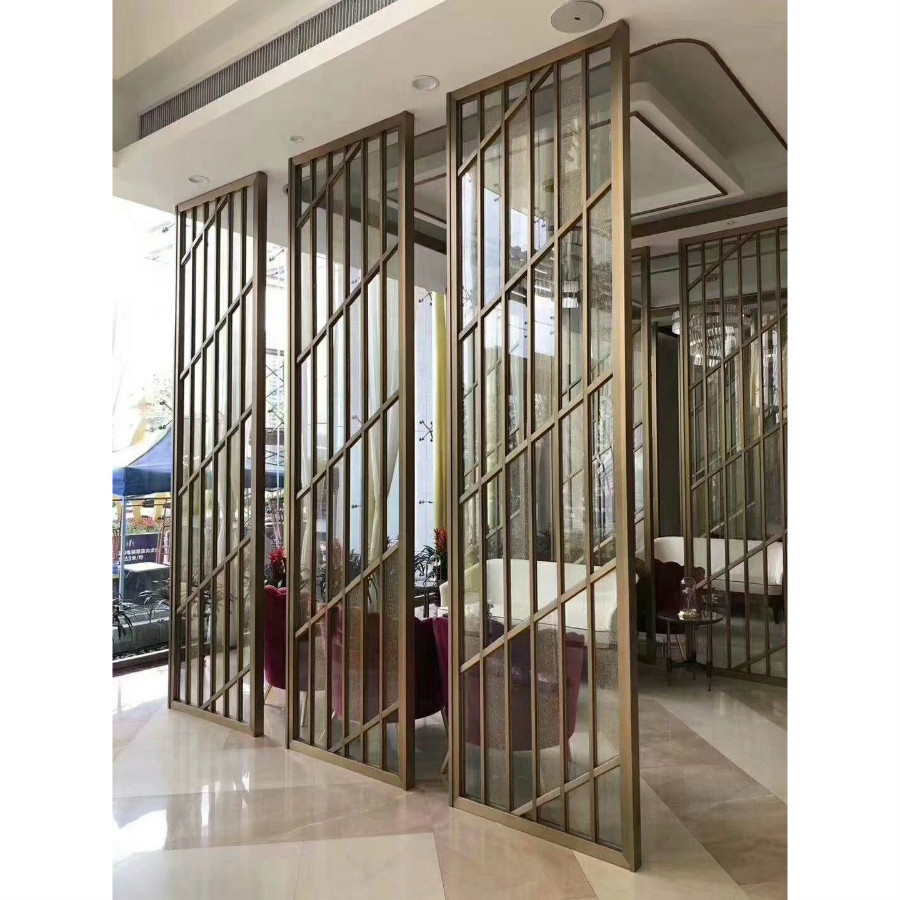 Современный дизайн, декоративные металлические разделители для ресторана