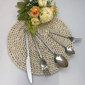 Stainless Steel Cutlery Set <b>Knife</b> Fork Spoon Solid Color Mirror Polished Durable For Home Restaurant Western Cuisine - Product Image 4