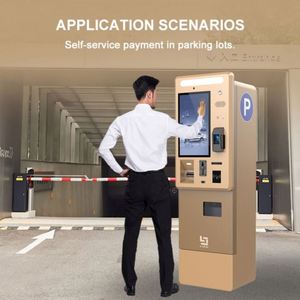 Máquina de <span class=keywords><strong>Pago</strong></span> de Estacionamiento con Pantalla Táctil Capacitiva de 10 Puntos, Autoservicio, para Exteriores, con Aceptador de Monedas y Efectivo - Product Image 2