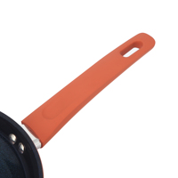 Vente en gros d'usine, batterie de cuisine en aluminium avec revêtement antiadhésif pressé en 3 pièces, sans PFOA, écologique