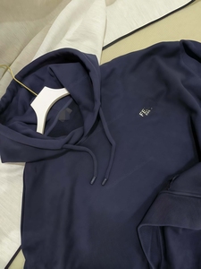 Sweat-shirt d'hiver pour homme WANBAO WST-H0911, tissé à la française, 100% coton, molleton écologique, col à capuche, imprimé uni - Product Image 4