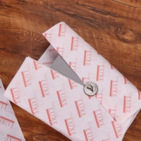 Papier d'emballage personnalisé avec logo imprimé, prix d'usine, papier de soie imperméable sans acide pour l'emballage de chaussures et de vêtements de luxe