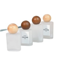 Flacon de parfum en verre givré de 30 ml avec bouchon en bois et boîte tube, logo personnalisé, ensemble d'emballage de parfum à marque privée