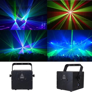 Laser de scène <span class=keywords><strong>SP</strong></span> 1-4W pleine couleur DMX512 contrôlé, faisceau laser 100W à angle de balayage de 60° pour DJ, discothèque et soirées - Product Image 2