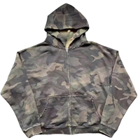Sudaderas con Capucha Ligeras para Hombre, Invierno, Estilo Desgastado, con Cierre, Calidad Premium, 100% Mezcla de Algodón, Transpirables, de Secado Rápido, Estampado 3D Vintage