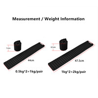 Poids magnétiques en silicone pour chevilles et poignets, bracelets de résistance portables, bandes lestées pour l'entraînement des jambes et des bras, équipement de fitness et d'exercice