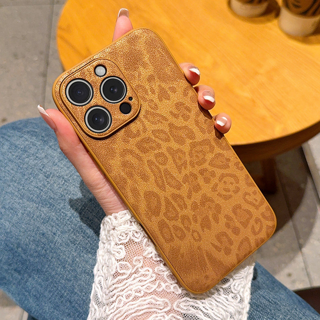 Leopard Print Maillard Series Anti-drop protection Phone case for Xiaomi&huawei&honor&vivo&oppo Smart Phone Protective case