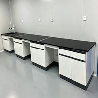 Meubles de laboratoire de haute qualité, table de laboratoire avec plateau en résine époxy, banc de laboratoire en acier pour usine pharmaceutique