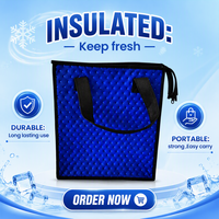 Bolsas Térmicas Reutilizables con Relieve de Puntos, Forro de Papel de Aluminio, para Alimentos, Compras y Uso Promocional
