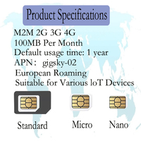 In europa iot sim karten iot Roaming SIM Karte M2M Daten SIM Karten mit 100M pro Monat insgesamt für 12 Monate für Dashcam Router