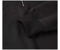 Sweat-shirts unisexes en polyester/coton à col montant et fermeture éclair sur le côté, personnalisables avec logo brodé et impression numérique, style streetwear oversize pour l'automne