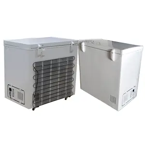 Langle fregerator freezer solar, hemat energi dc 12v 24v kompresor bertenaga surya 71L