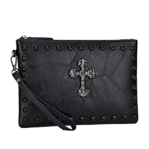 Nouvelle Pochette Vintage Homme Motif Crâne Protection RFID Doublure Polyester Portefeuille Long Grande Capacité Sac à Main Enveloppe Tendance - Product Image 1